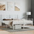  Bed Frame White Steel Double Bed Frame Rectangular A949-352546