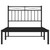  Bed Frame Black Powder-Coated Steel Single Bed Frame A949-373685