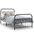  Bed Frame Black Steel 39.4x78.7 in Bed Frame Rectangular A949-376613