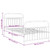  Bed Frame Black Steel 39.4x78.7 in Bed Frame Rectangular A949-376613