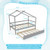 Kids Twin Size House Bed with Trundle and Roof-White B593-HU10869