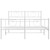  Bed Frame White Steel Double Bed Frame Rectangular A949-355529