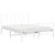  Bed Frame White Powder-coated steel Double Bed Frame A949-355627