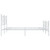  Bed Frame White Steel King Size Bed Frame Rectangular Durable A949-376571