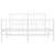  Bed Frame White Powder-Coated Steel King Bed Frame Rectangular A949-352549
