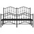  Bed Frame Black Powder-Coated Steel King Bed Frame Rectangular A949-373809