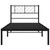  Metal Bed Frame Black Powder-Coated Steel Twin Metal Bed Frame A949-372174