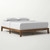 Queen Simple Modern Solid Wood Platform Bed Frame - 700 lb. Weight Capacity Q280-QNSCMWB2029315368