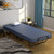 Rollaway Guest Bed with Sturdy Steel Frame and Memory Foam Mattress Made in Italy-Navy - Color: Navy D681-HW69534NY