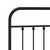  Bed Frame Black Steel Full Durable Bed Frame Rectangular A949-352583
