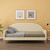 Twin size Mid-Century Modern Off-White Cream Velvet Upholstered Daybed Q280-CRUDB253917519