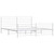  Bed Frame White Powder-Coated Steel Double Bed Frame A949-352391