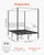 Full Size Canopy Bed Frame, Metal Canopy Bed with Four Posters Design, Heavy Duty Steel Slats Suppo E415-HGCJSFGFULLHSXSHO001V0