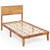 Twin/Full/Queen Size Bed Frame with Headboard and Storage Space-Twin Size - Color: Natural - Size:  D681-HU10859NA-T