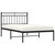  Bed Frame Black Powder-Coated Steel Twin Bed Frame Rectangular A949-373686