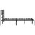  Metal Bed Frame Black Powder-Coated Steel King Size A949-372181