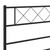  Metal Bed Frame Black Powder-Coated Steel 72 x 84 in A949-372300