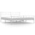 Bed Frame White Powder-Coated Steel 76 x 80 in Bed Frame A949-355340