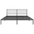  Bed Frame Black Powder-Coated Steel Double Bed Frame A949-350870