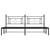  Bed Frame Black Powder-Coated Steel Double Bed Frame A949-374345