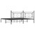  Bed Frame Black Powder-Coated Steel Double Bed Frame A949-374345