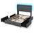 Full/Queen Size Bed Frame with LED Lights and Charging Station-Full Size - Color: Gray - Size: Full D681-HU10582GR-F