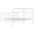  Bed Frame White Steel King Size Bed Frame Rectangular Modern A949-377186