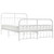  Bed Frame White Powder-coated steel 53.1x74.8 in A949-352644