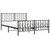  Bed Frame Black Powder-Coated Steel King Size Bed Frame A949-374457