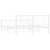  Bed Frame White Powder-Coated Steel King Size Bed Frame A949-376295