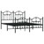  Bed Frame Black Powder-Coated Steel Full Bed Frame Rectangular A949-353456