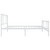  Bed Frame White Powder-Coated Steel Twin Bed Frame Rectangular A949-352542