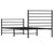  Bed Frame Black Powder-Coated Steel Twin Bed Frame Rectangular A949-352331