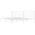  Bed Frame White Powder-Coated Steel Full Bed Frame Rectangular A949-352374