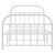  Bed Frame White Steel Twin Bed Frame Rectangular Durable A949-353696