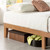 California King size Solid Wood Platform Bed Frame in Natural Wooden Finish Q280-CAKPBF1769257146