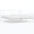  Bed Frame White Powder-Coated Steel 72x84 in Bed Frame A949-352552