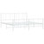  Bed Frame White Powder-Coated Steel 72x84 in Bed Frame A949-352552