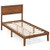 Twin/Full/Queen Size Bed Frame with Headboard and Wooden Slats Support-Twin Size - Color: Walnut -  D681-HU10858WN-T