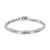 .925 Sterling Silver 1/5 Cttw Round-Cut Diamond "X" Link Bracelet - Size 7.50" (I-J Color, I2-I3 Cl N162-60-7392WDM