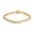 2 Micron 14K Yellow Gold Plated Sterling Silver Diamond Circle Tennis Bracelet (0.10 cttw, I-J Colo N162-60-7889YDM
