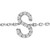 10K White Gold Diamond Accent "S" Initial Charm and Link Bracelet N162-024149BASH