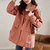 Color: Brick Red, Size: 4XL - Women's Mid-length Western Style Youthful-looking Trench Coat Q119-CJYD246163506FU