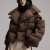 Color: Ivory, Size: S - Overcoat 2025 New Fashion Women Down Jacket Winter White Duck Down High Qua F640-12000043210227577