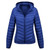 Color: Blue, Size: XL - Women's Solid-Color Zippered Hooded Winter Coat Jacket Casual Q119-CJXZ263405717QJ