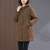 Color: Khaki, Size: M - Mid-length Loose Cotton-padded Thick Coat Q119-CJJK258477521UF