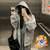 Color: Light Gray Velvet, Size: M - Women's Sweater Fleece Zipper Cardigan Hooded Coat Q119-CJWY246593105EV