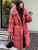 Color: RHODO, Size: S - Down Jacket Women Waterproof Winter Long Puffer Jacket 2024 Real Raccoon Fu F640-12000040017252126