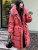 Color: Khaki, Size: M - Down Jacket Women Waterproof Winter Long Puffer Jacket 2024 Real Raccoon Fu F640-12000040017252123