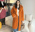 Color: Orange, size: One size - Mink Hair Fur And Leather Overcoat Women Q119-CJYD194710015OL